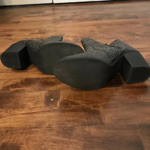 Sterling River Black/Grey Ankle Boots for Women - Picture 6 of 8